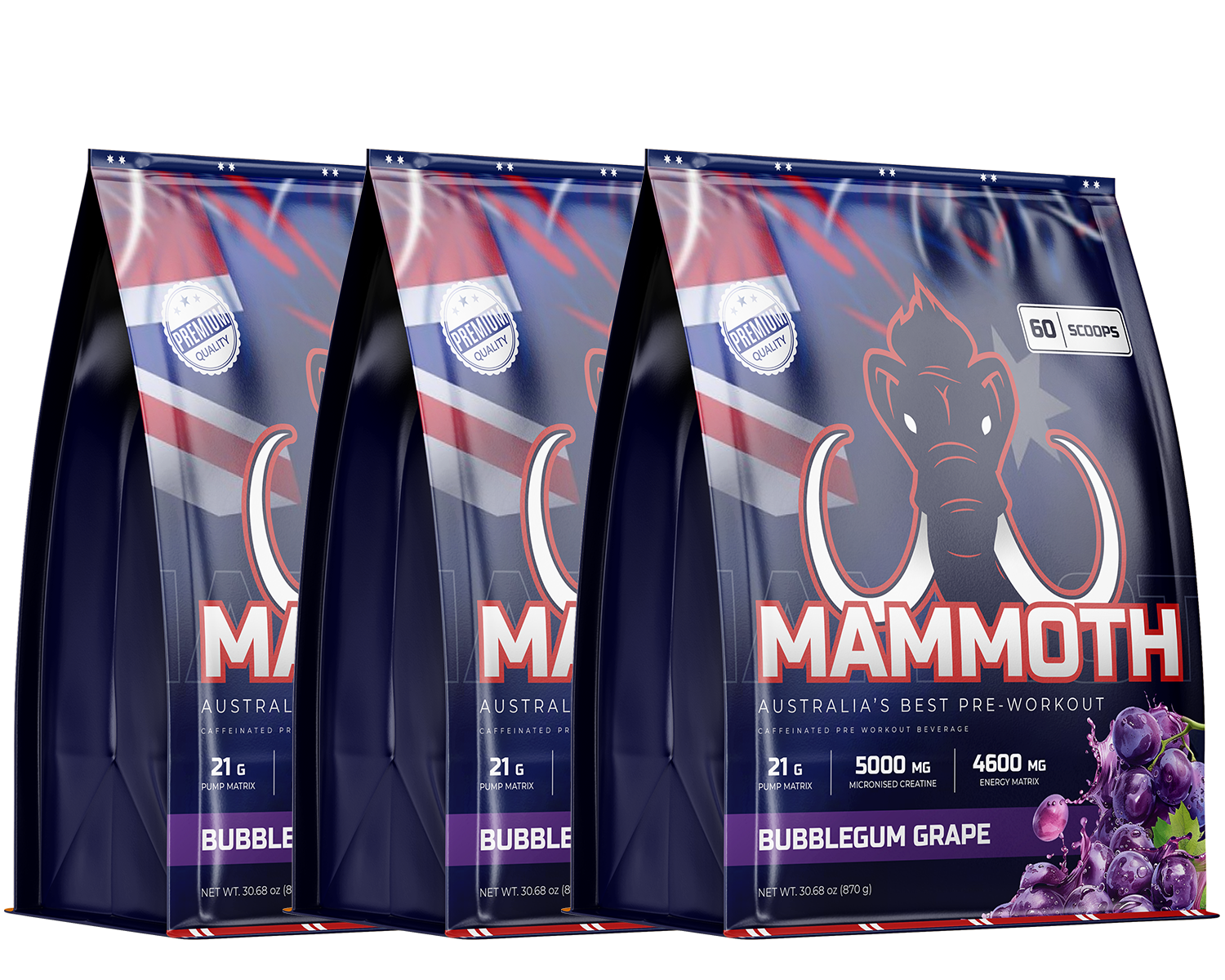Mammoth Pre-Workout (Pack of 3)