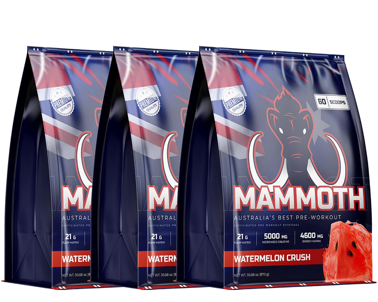 Mammoth Pre-Workout (Pack of 3)