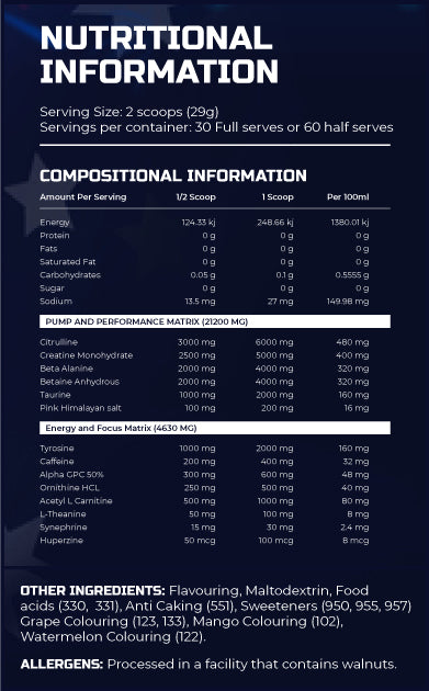 Mammoth Pre-Workout