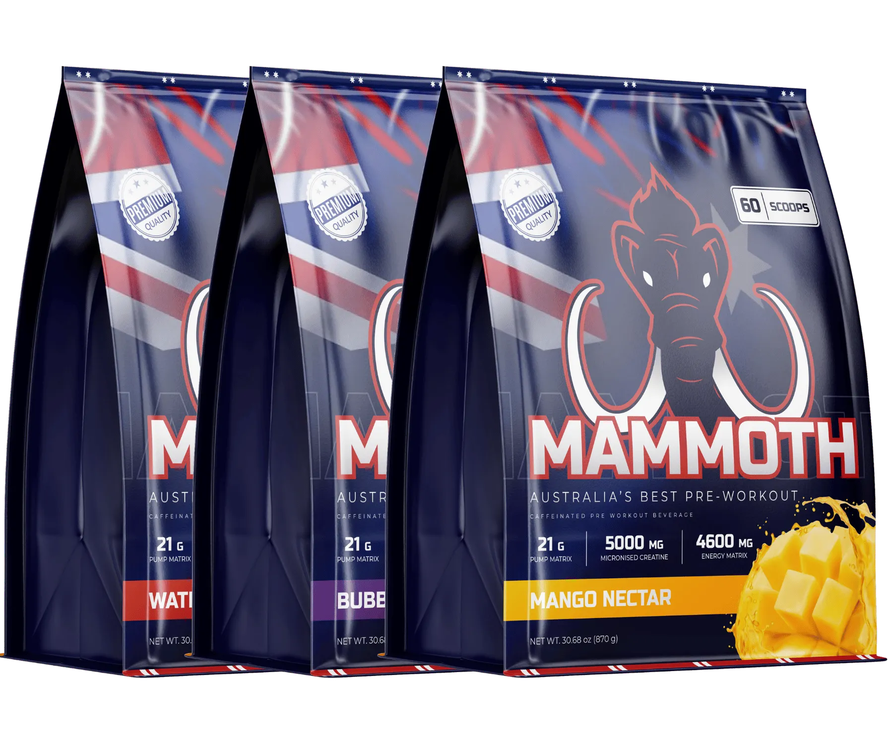 Mammoth Pre-Workout (Pack of 3)